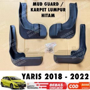 Mud Guard Toyota Yaris 2018 2021 2022 Karpet Lumpur Hitam