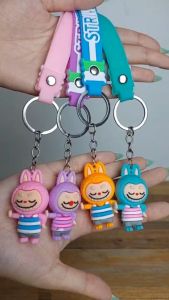 พวงกุญแจ ลาบูบู้ Labubu ห้อยกระเป๋า จี้ตุ๊กตา PVC ซิลิโคน ขนาด 21 ซม. คละแบบ คละสี พวงกุญแจห้องกระเป๋า พวงกุญแจลาบูบู้ - Lazada