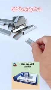 Combo 20 hộp Ghim bấm số 10 chính hãng Double A chất liệu thép không gỉ - VPP Trường Anh