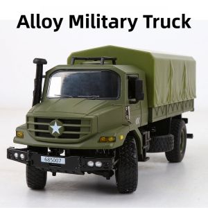 Steering Shock Absorption Military Cargo Truck Model 1:36