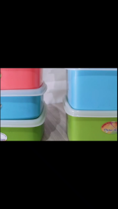 Plastic 3pcs/set SANDWICH SQUARE Food Keeper Container Storage Sealer Bread Snacks Baon Lunch