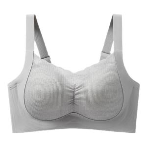 MiiOW | Wireless Sports Bra Full Cup Seamless Comfortable Thin Womens Underwear Anti-Sagging Side Fatigue Reduction Large Size MiiOW