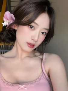 Gentle and Pure Desire ~ Pink Phalaenopsis Barrettes Internet Celebrity Artificial Flower Bangs Side Clip Vacation Style Headdress Flower