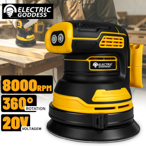 Brushless Sander Disc 8000rpm For Dewalt 20V Battery Cordless Woodworking Sanding Putty Polishing Power Tool 