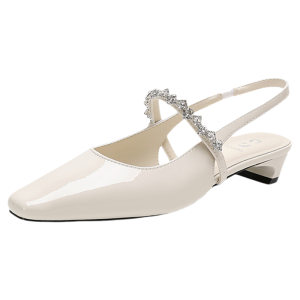 Josiny | Closed Toe Chunky Heel Mary Jane Shoes Leather