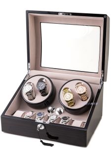 Exquisite Special Offer Super Small Mini Safe Special Collection Shaking Watch Piano Lacquer Five-Mode Moworth Rotating Watch Box