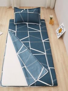 Zippered Mattress Protector Cover Full Enclosure Student Dormitory Brown Pad Latex Pad Cover Skin-friendly Polyester Fiber