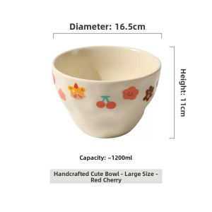 Noodle Rice Soup Ceramic Bowl