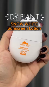 [แพ็คคู่] Dr.Plant Snow White Sunscreen Lotion SPF50+ PA++++ โลชั่นกันแดดสูตรกันน้ำ ปกป้องผิว