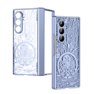 szhaiyu | For Samsung Galaxy Z Fold 8 Ultra Fold 7 6 5 4 Case With Shockproof Mechanical Electroplated Texture Screen Integrated Case