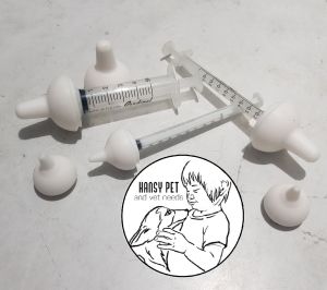Hansy Pet Silicone Miracle Nipple Feeder Syringe for Dogs and Cats (Puppies and Kittens)