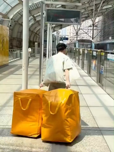 Oversized Waterproof Storage Bag Thick Zipper Moving Packaging Bag for Clothes Blanket Sako Bag