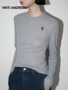 Textured Vintage Laid-Back T-Shirt Underwear for Layering