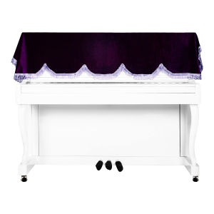 IRIN | Vỏ Đàn Piano Nhung 88 Phím Có Viền Tua Rua Kiểu Bán Phủ Phụ Kiện Bảo Vệ Đàn Đứng Chất Liệu Nhung