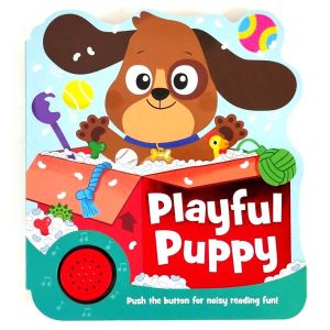 Igloo Playful Puppy Sound Boardbook Push The Button For Noisy Reading Fun!