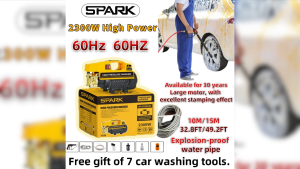 SPARK High Pressure Car Washing Machine Home Portable Motorcycle High Pressure Car Washing Machine Portable High Pressure Car Washing Machine 220V Water Pressure Car Washing Machine Portable Equipment Free Luxury Accessories