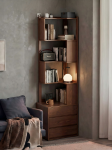 DONGMU | Corner Bookshelf Narrow Side Cabinet