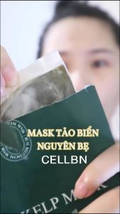 Mặt nạ 100% tảo biển tươi nguyên bẹ CELLBN Cấp độ ẩm dinh dưỡng mềm da khít chân lông (5 miếng)