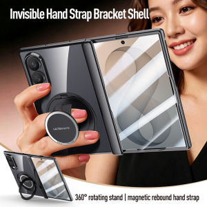 szhaiyu | 360 Rotating Ring Kickstand For Magsafe Magnetic Case For Samsung Galaxy Z Fold 8 Ultra Tempered Glass Axis Protection Cover