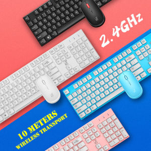 Wireless Mouse and Keyboard sets 2.4Ghz with USB Receiver Splash Proof Compatible for Macbook Air Pro Laptop PC Retro style wireless keyboards