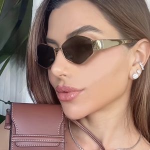 2pcs Womens Fashion Oval & Diamond Glasses Casual Accessories
