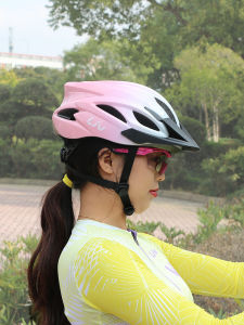 LIV Womens Mountain Bike Helmet with Tail Light Integrated Design Cycling Safety Gear Female Rider Headwear Lighting System