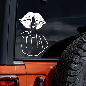 Give You a Kiss Like a Middle Finger Creative & Funny Stickers for Cartoon Fans & Lover High Quality for Car Trucks Motorcycles