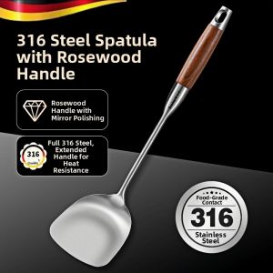 ZHENMIAO | 316 Stainless Steel Food Grade Non-stick Cooking Spoon