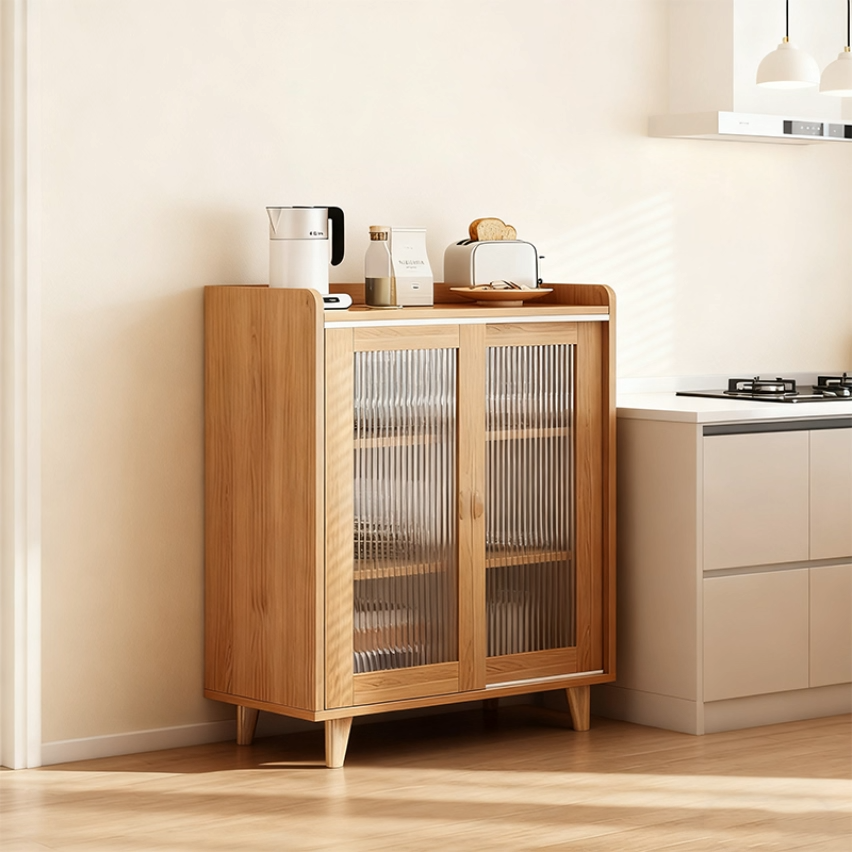 【Aotiled】 🔥ตู้เก็บของในครัวแบบเรียบง่าย พร้อมลิ้นชักหลายอันและประตูบานเลื่อน ตู้เก็บของอเนกประสงค์ ตู้จัดเก็บห้องนั่งเล่น