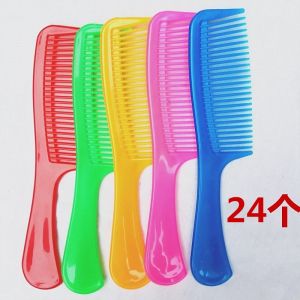 Plastic Old Style Comb for Men And Women Home Use Anti-Static Long Hair Brush Red for Marriage Two Yuan Store Household Tool