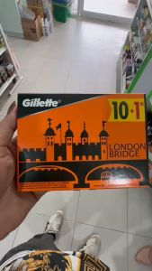 Gillette London Bridge ยิลเลตต์ใบมีดโกน2คม คม โกนเกลี้ยง ใบบาง ของแท้100%