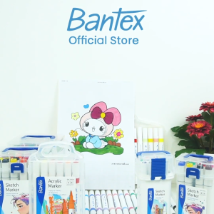 [แถมฟรีสมุด] Bantex ปากกาอะคริลิค ปากกาเมจิกไฮไลท์ สีเข้มสดใส เป็นธรรมชาติ สำหรับงานศิลปะสำนักงาน Marker pen