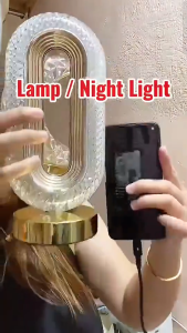 Led Night Light 3D Star Moon Touch Lamp Warm Glow Battery Powered Bedside Desk Decor Gift