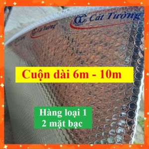 ( Khổ cao 1.5m x dài từ 6m đến 10m) Cuộn cách nhiệt CÁT TƯỜNG chống nóng 2 mặt bạc chống nóng mái nhà mái tôn