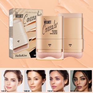 Waterproof Concealer Stick Eraser Cover Dark Circles Freckles Tattoo Lightweight 2 In 1 Brush Makeup Base Cream Moisturizing