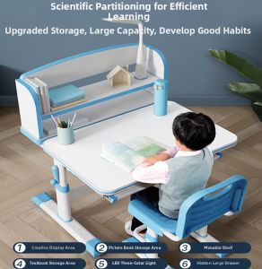 Adjustable Simple Childrens Study Table and Chair Set