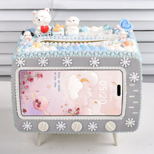 Bộ Đồ Thủ Công DIY Làm Giá Đỡ Điện Thoại Di Động Và Hộp Giấy Khăn Bánh Kem Keo Dán Đồ Chơi Trẻ Em Đồ Dùng Thủ Công Đa Năng