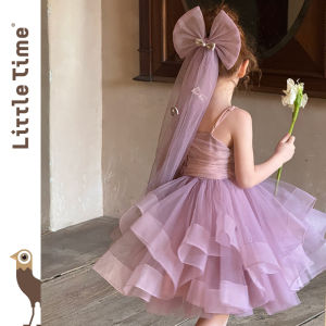 Girls Summer Princess Dress Tulle Sequin Big Skirt