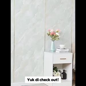 Wallpaper Dinding Vinyl Roll PVC Marble Foam Sticker Roll 60CM X 3M