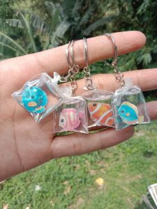 gantungan kunci miniatur ikan hias