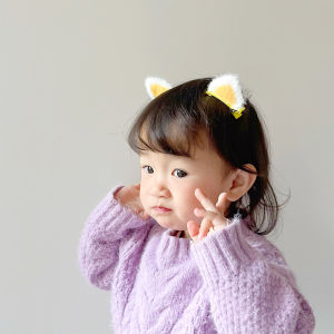 【Free Shipping】1 Cặp Kẹp Tóc Tai Mèo Vải Nhung Lông Kẹp Tóc Dễ Thương Cho Bé Gái Trẻ Em Kẹp Tóc Ngọt Ngào Phụ Kiện Tóc Thời Trang