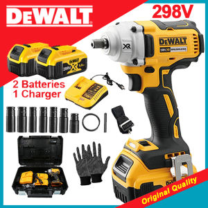 Dewalt Impact Wrench Heavy Duty Japan Sale 220v Electric Wrench With Charger Hammer Drill Set Power Tools Cordless Impact Drill Brushless 2 Battery Cordless Drill For Motorcycle Car Truck Original Rechargeable