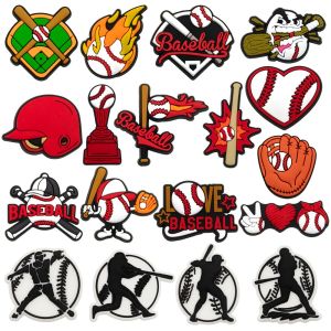 hot toys | 18Pcs Baseball Shoe Charms Set Slides Clog Sandals Shoes Decorations Accessories Buckle For Friend Party Gifts