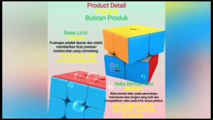Educational 2x2 & 3x3 Stickerless Speed Professional Magic Cube 教育性 2x2 和 3x3 无贴纸速度专业魔方 Kiub Ajaib Profesional Kelajuan Tanpa Pelekat 2x2 & 3x3 Pendidikan