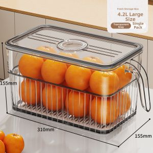 Food-Grade Refrigerator Storage Box For Eggs Fruits