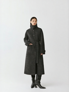 ICICLE | Winter Strong Shrink Blended Double Face Tweed Coat