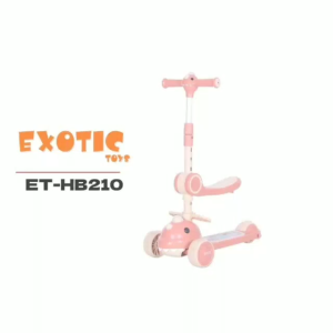 Scooter Mainan Anak EXOTIC ET HB 210 Bisa Berdiri Duduk Lampu Musik Lipat Skuter Sekuter HB210