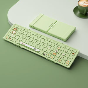B.O.W | Portable Foldable Bluetooth Wireless Keyboard Mouse Set For Office Mobile Phone Universal Use Womens BOW HB328 Kit