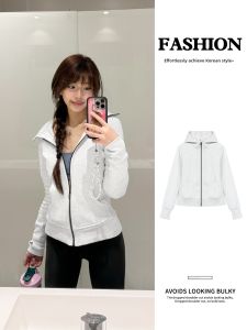 SUHUIQIAN | Insulating Slim Fit Zipper Hoodie Coat