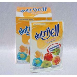 Nutri jell jelly powder puding 1box 12sachet 10gr